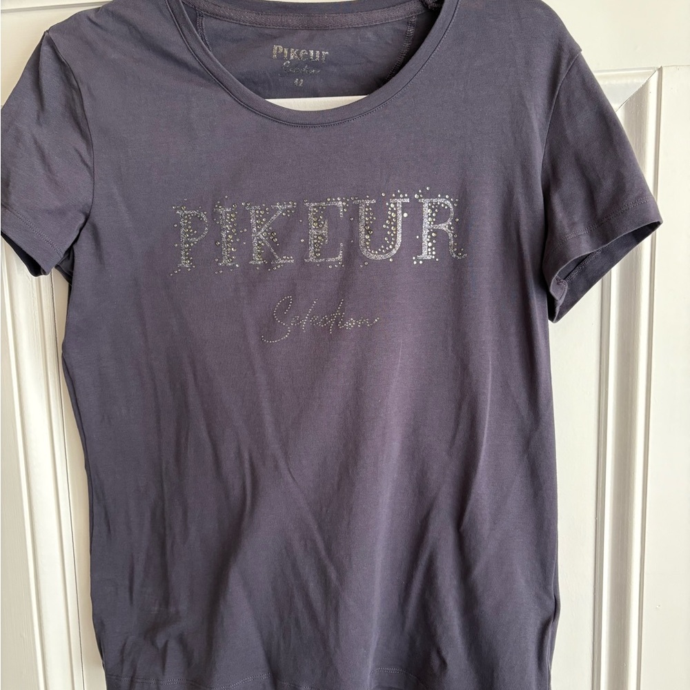 Pikeur Women's Short Sleeve Tee in Gray Horse Equestrian